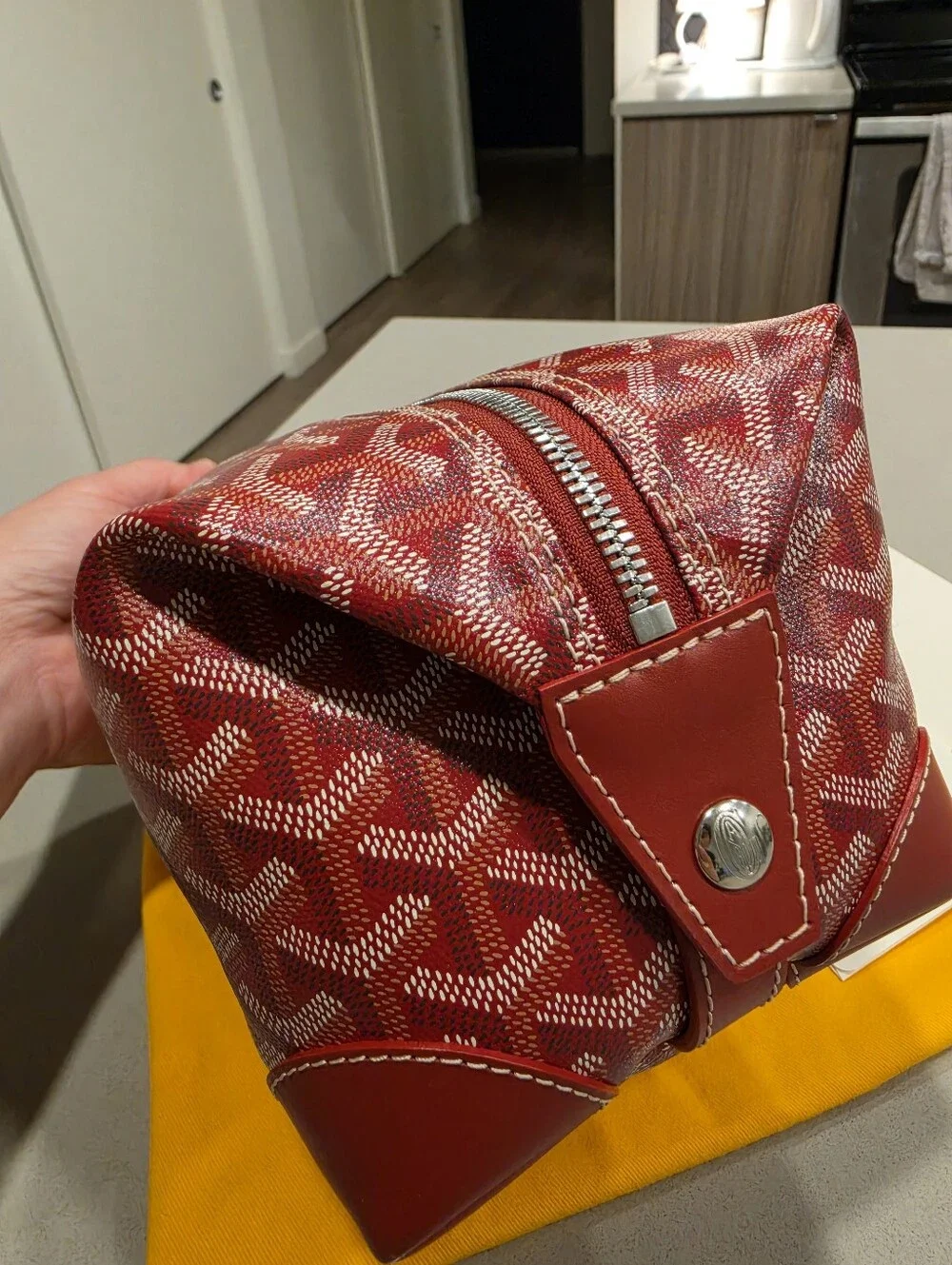 Goyard Red Toiletry Pouch